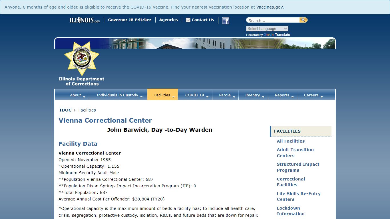 Vienna Correctional Center - Illinois